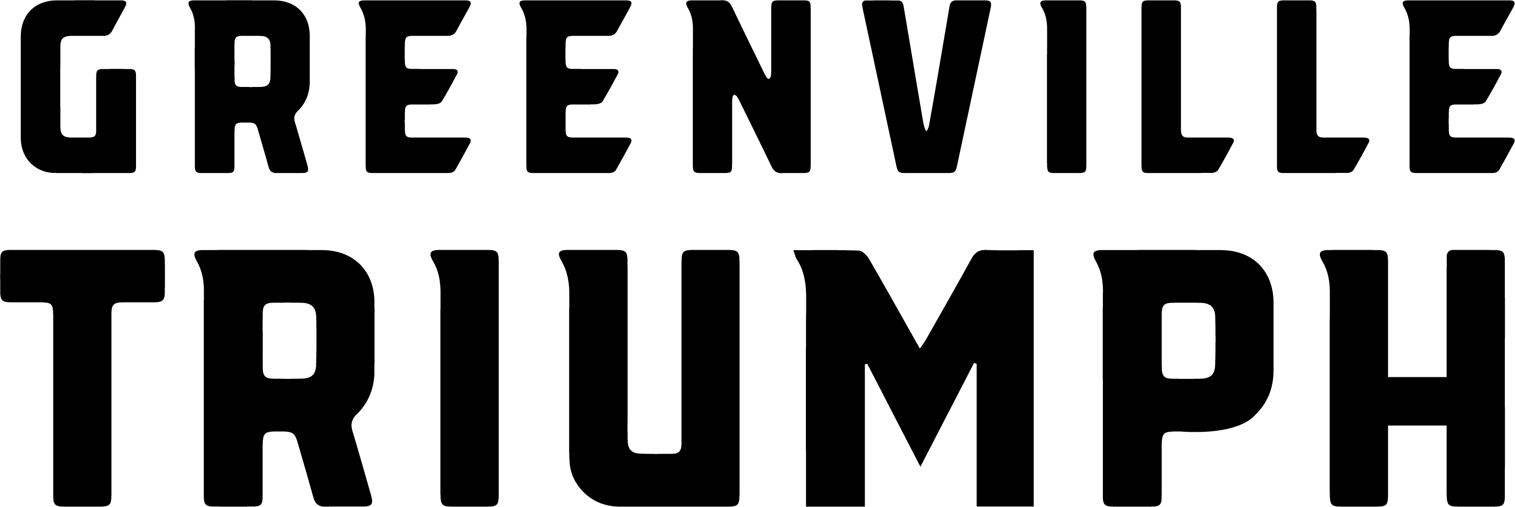 Triumph wordmark on light
